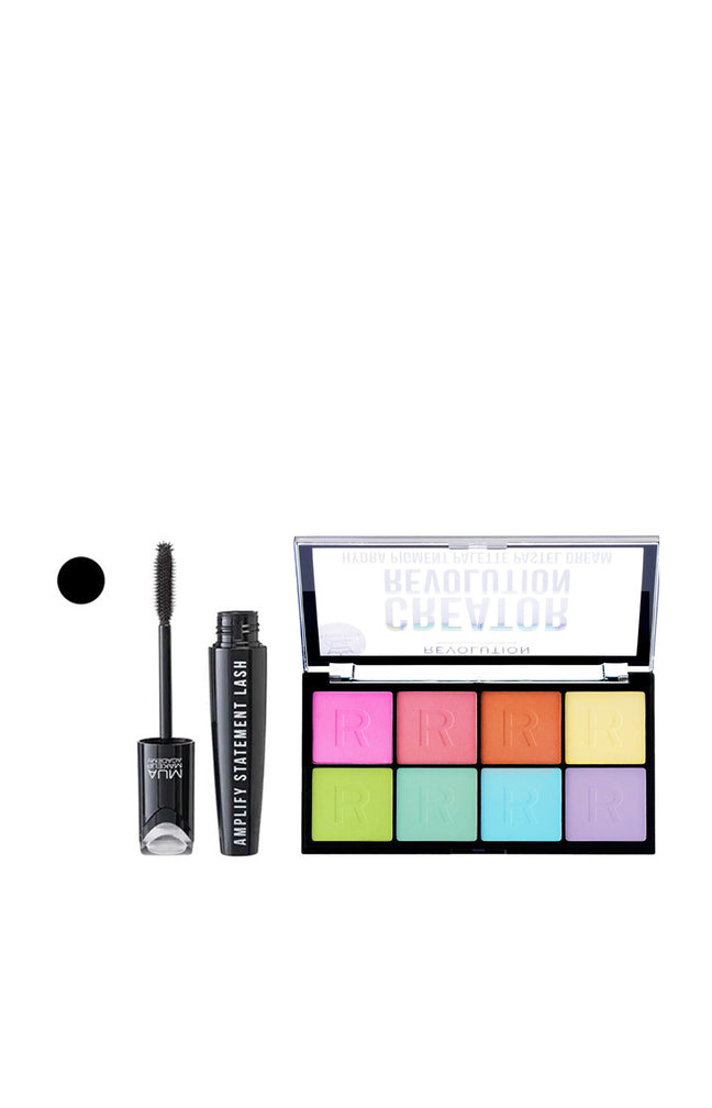 Palette de 8 ombres à paupières & mascara volume - Pastel Dream & Noir