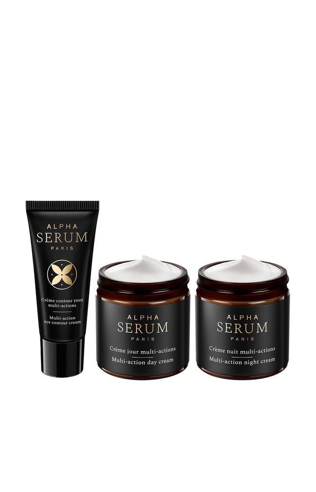 Crèmes multi-actions - Acide hyaluronique & collagène - Visage & yeux - 3 produits