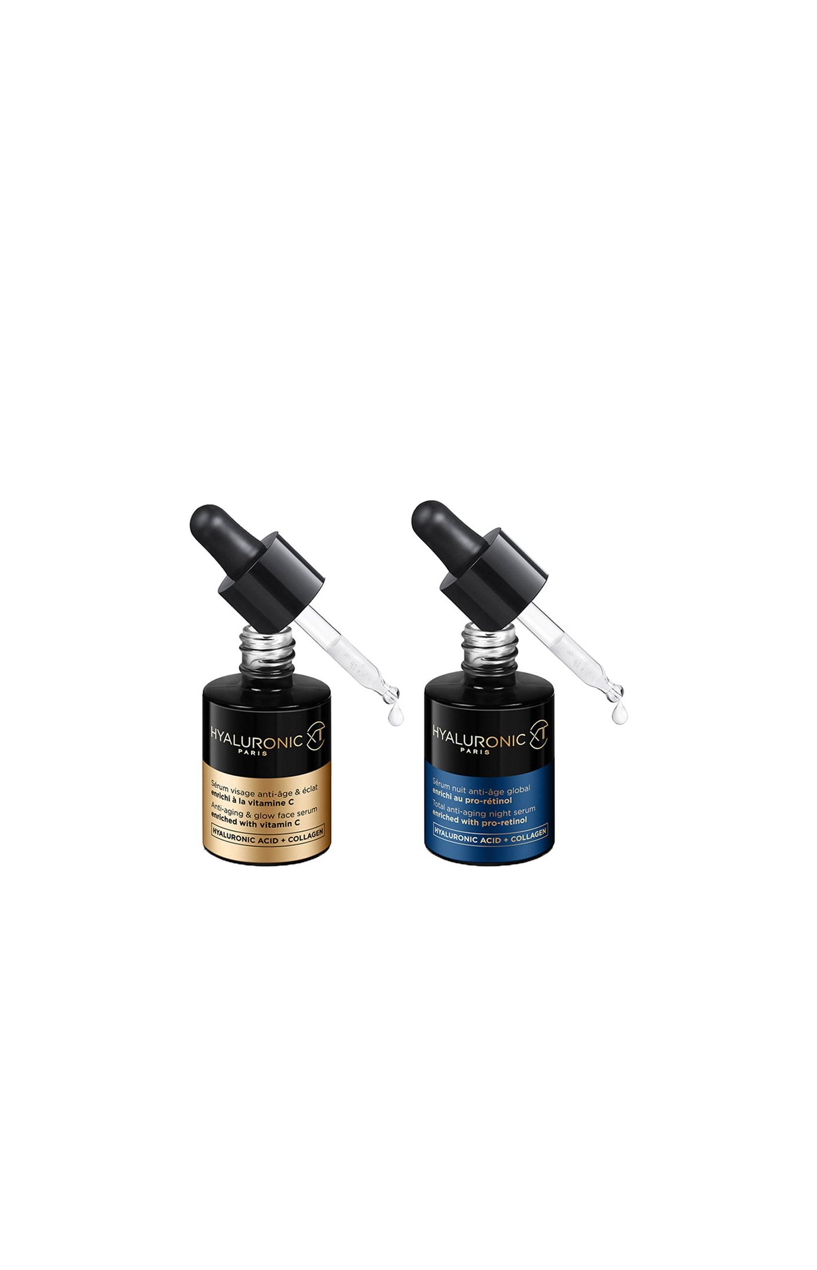Sérums anti-âge global jour & nuit - Vitamine C & pro-rétinol - Visage - 2 x 30 ml
