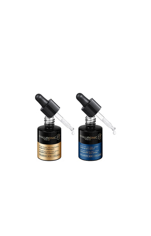 Sérums anti-âge global jour & nuit - Vitamine C & pro-rétinol - Visage - 2 x 30 ml