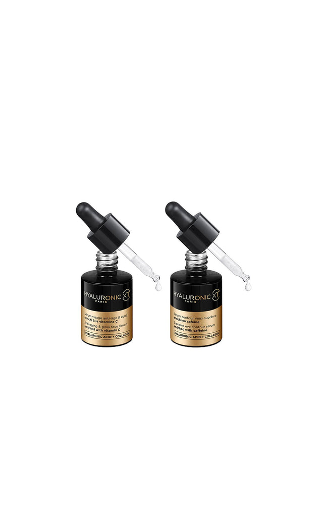 Sérums anti-âge global - Vitamine C & caféine - Visage & yeux - 2 x 30 ml