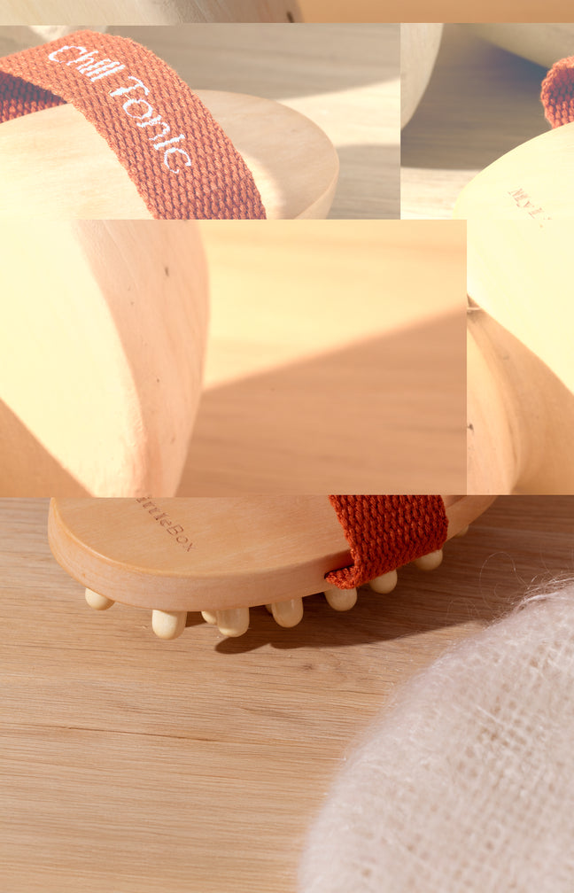 Brosse de massage - Bois - Tous types de peau