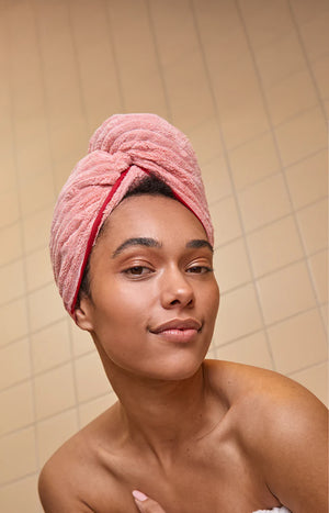 Serviette cheveux - Davines - Rose