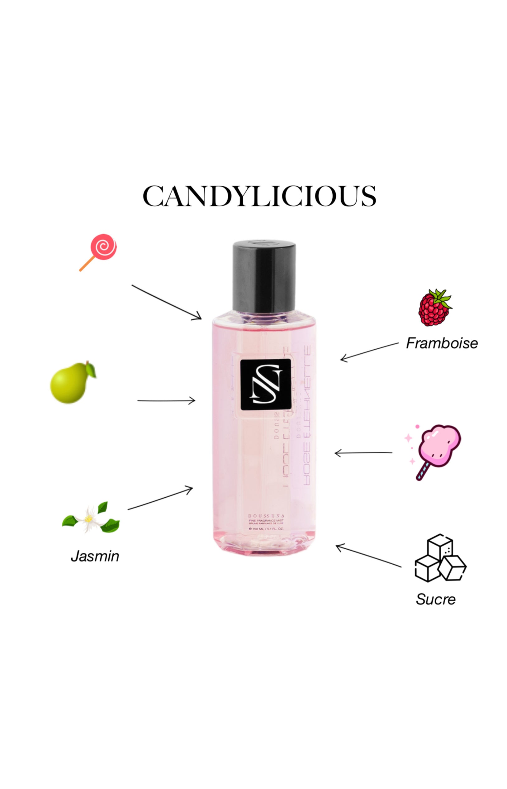Brume parfumée - Candylicious - Framboise & barbe à papa