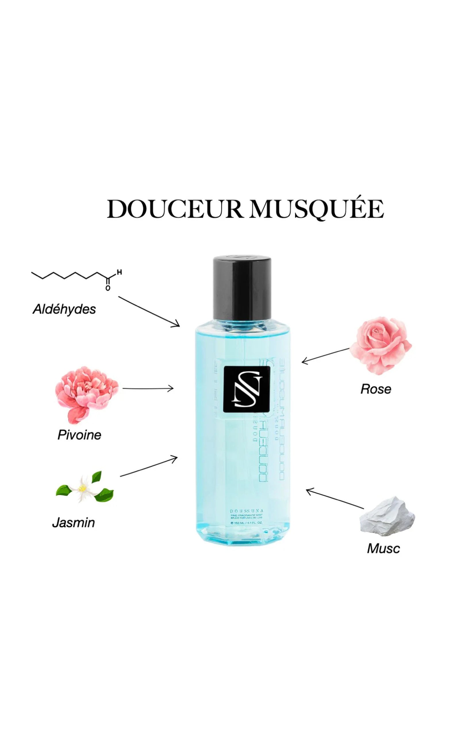 Brume parfumée - Douceur musquée - Aldéhyde & jasmin