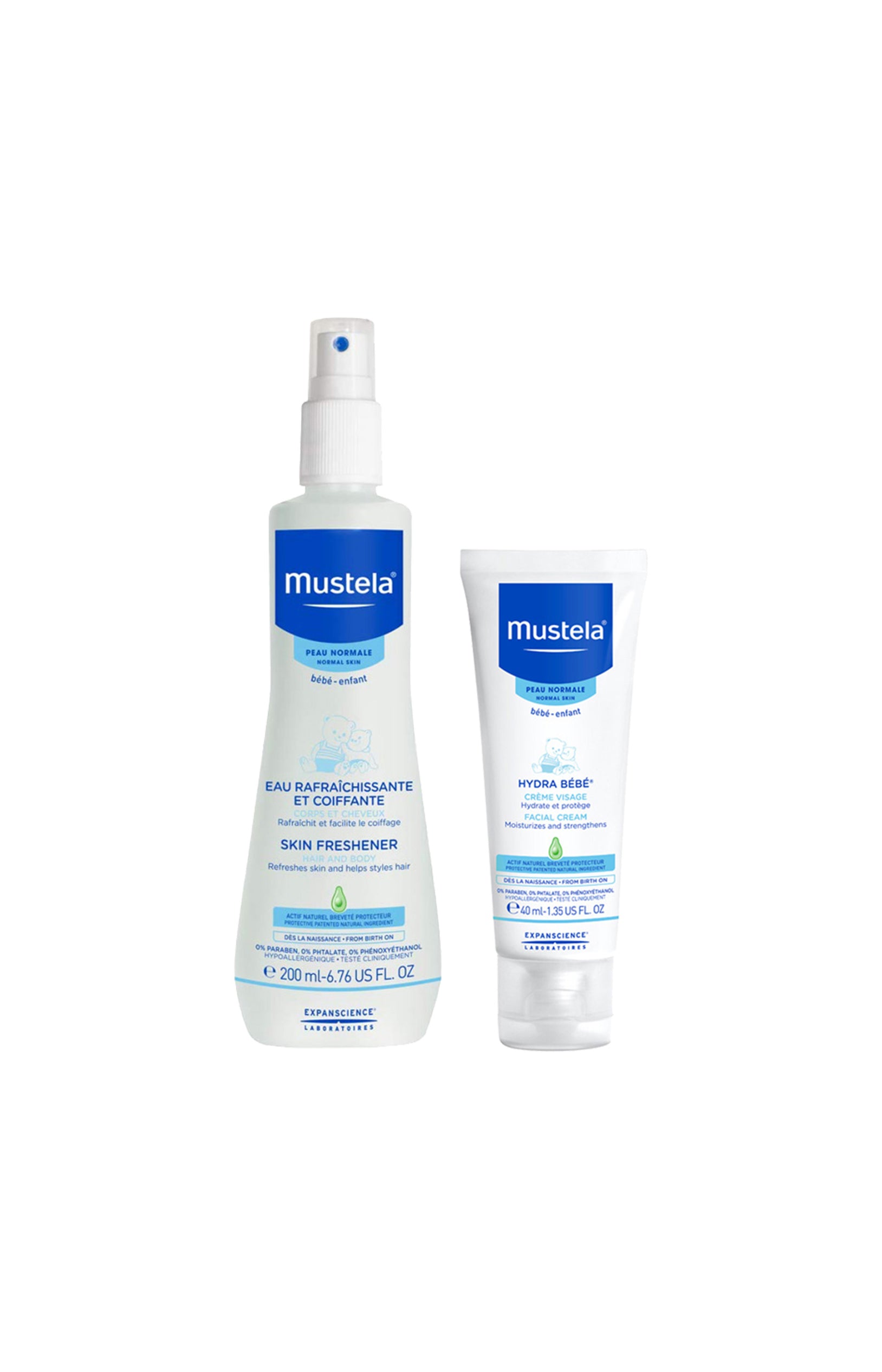 Eau rafraîchissante & crème visage hydratante - Bébé