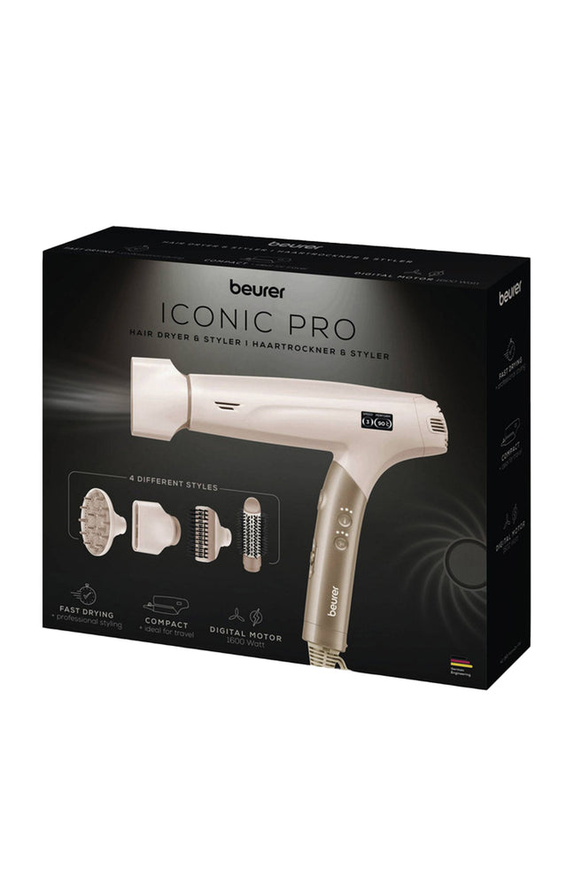 Sèche-cheveux ionique - Iconic Pro - 4 embouts