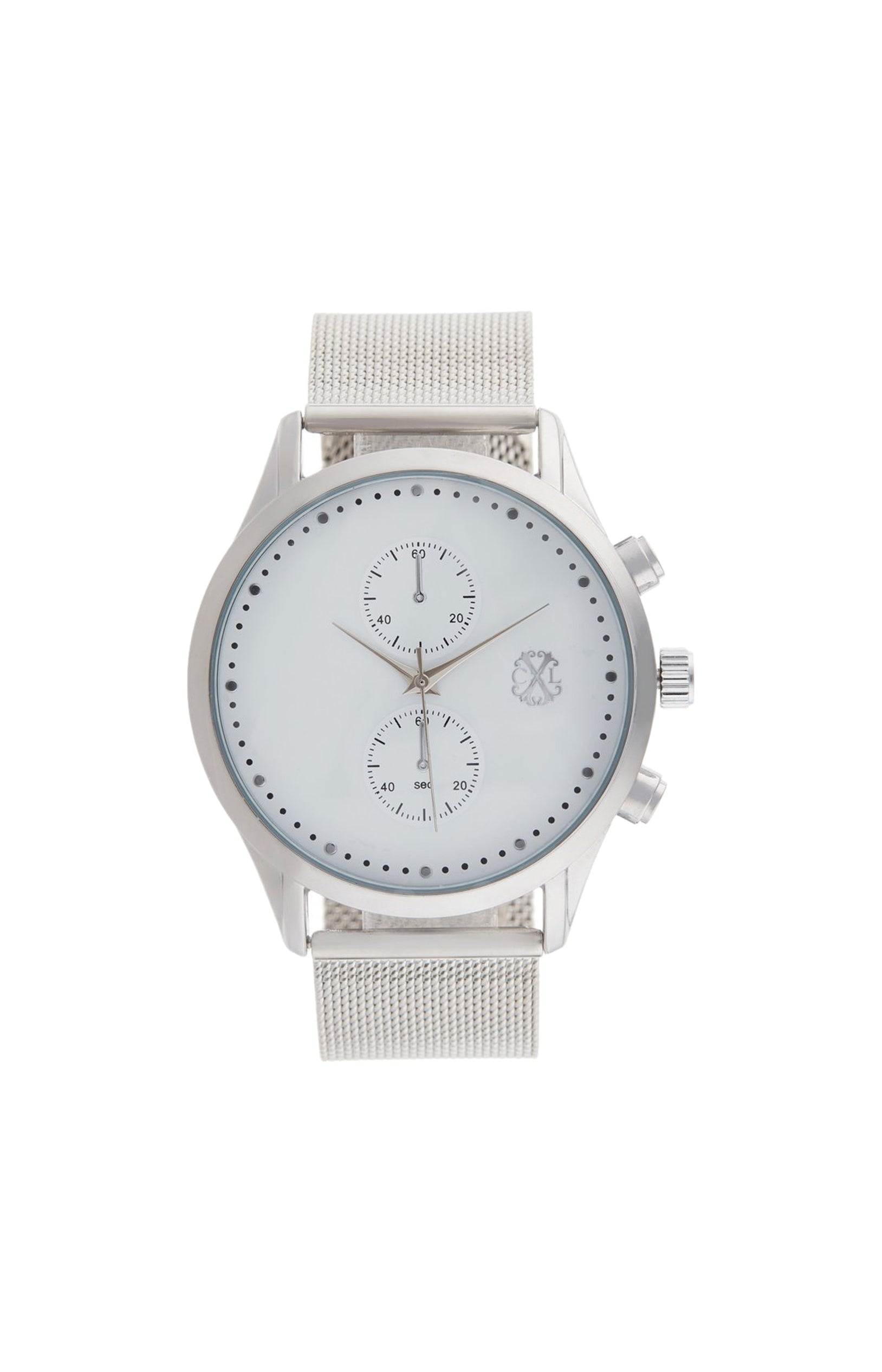 Montre à quartz - Alliage argenté & doré - Homme