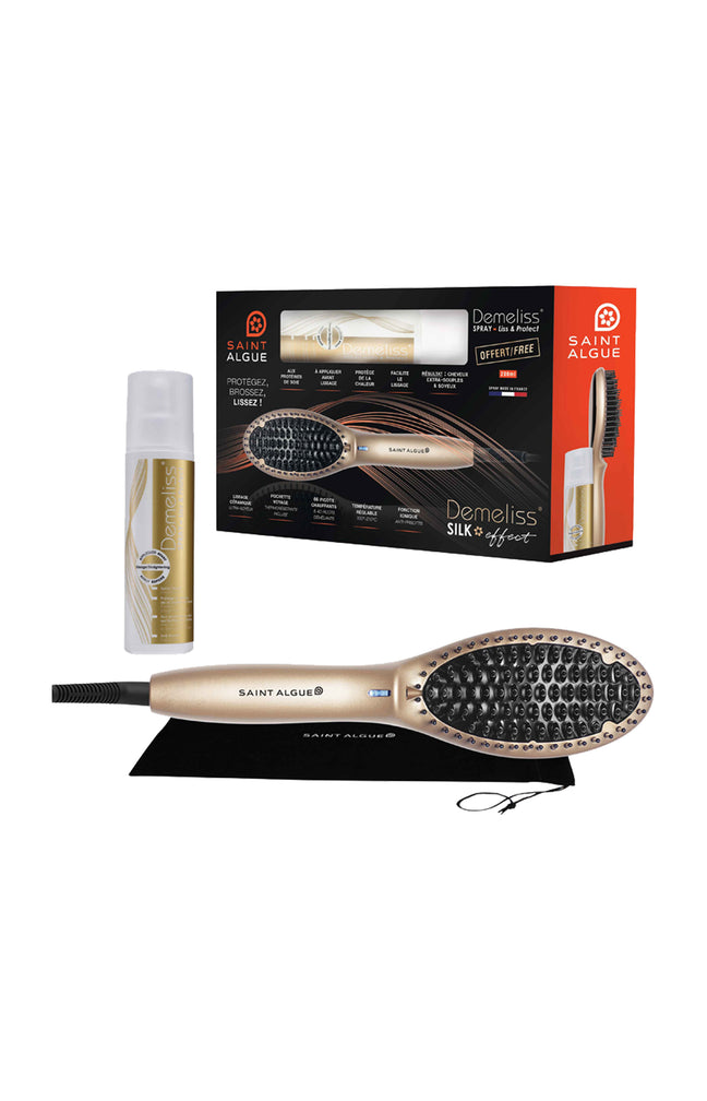 Coffret brosse lissante & soin kératine - Silk Effect - 2 produits