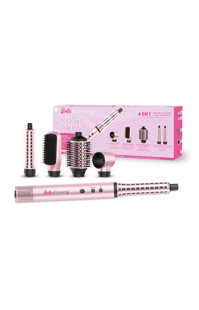 Brosse soufflante 4-en-1 - Airflow Styler Barbie - Rose