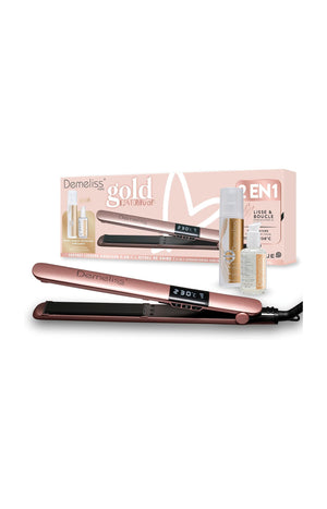 Coffret lisseur & soins protecteurs - Gold Love - 3 produits