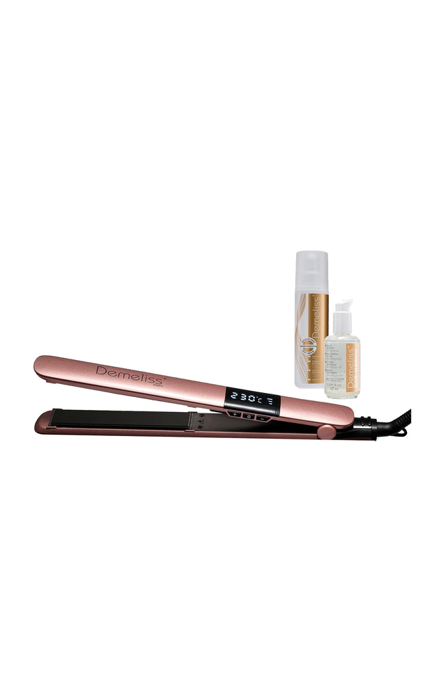 Coffret lisseur & soins protecteurs - Gold Love - 3 produits