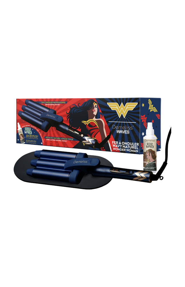 Coffret boucleur & soin texturisant - Waves Wonder Woman - 2 produits