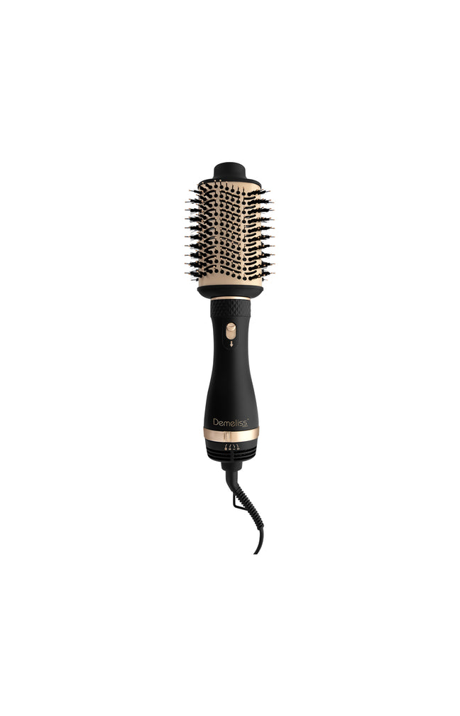 Brosse soufflante 2-en-1 - Volume & Style - Noir