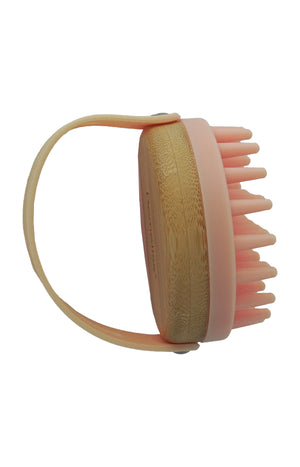 Brosse massante - Cuir chevelu - Bois