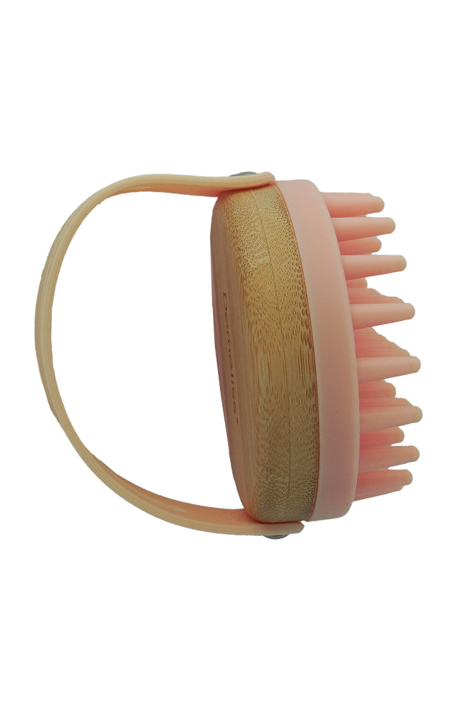 Brosse massante - Cuir chevelu - Bois