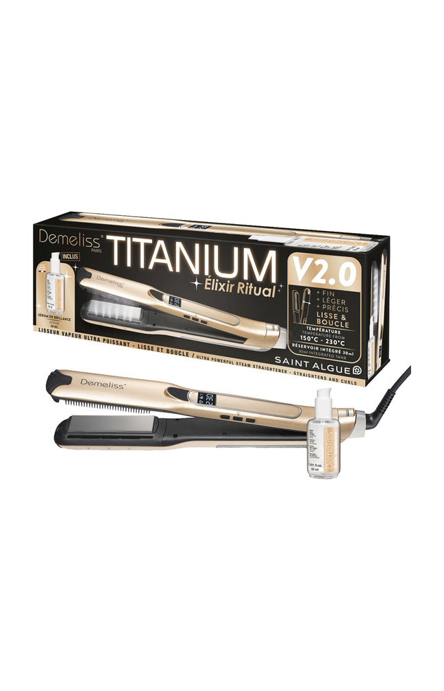 Coffret lisseur & soin démêlant - Titanium 2.0 - 2 produits