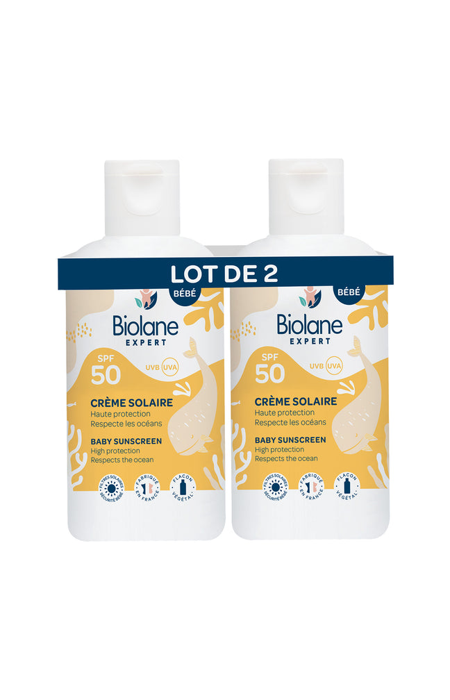 Crèmes solaires SPF 50+ - Corps - Bébé - 2 x 125 ml
