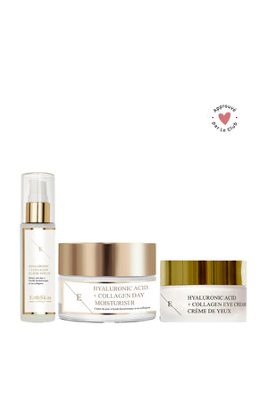 Routine anti-âge - Acide hyaluronique & collagène - Peaux matures - 3 produits