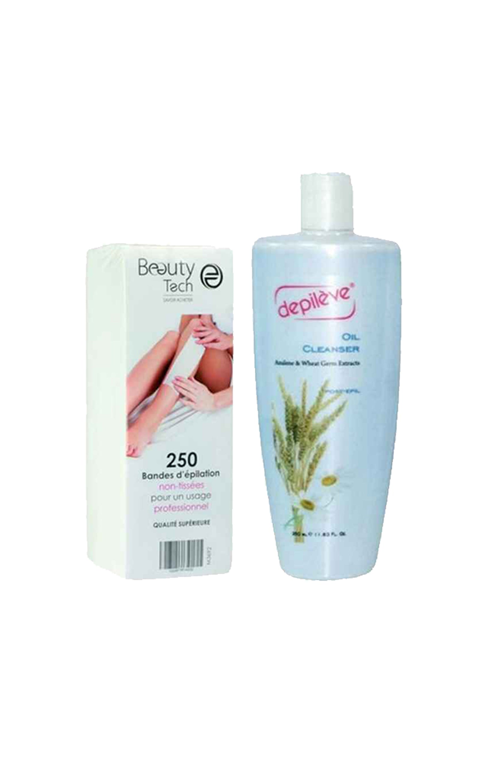 Bandes épilation & huile nettoyante post épilation
