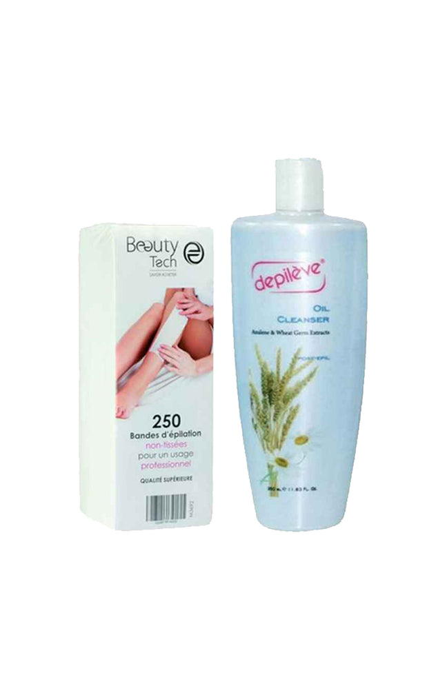 Bandes épilation & huile nettoyante post épilation