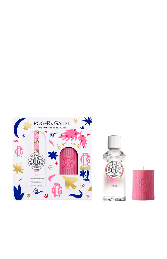 Coffret parfumé - Rose - Eau de parfum & bougie