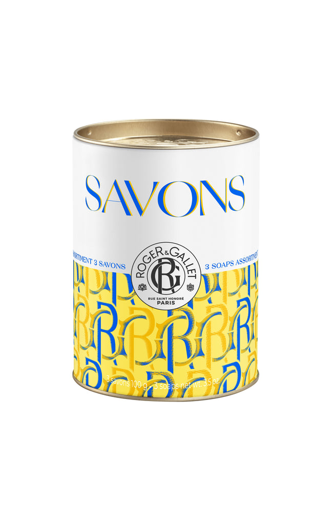 Coffret savons parfumés - Bois d'orange, cédrat & santal - 3 x 100 g