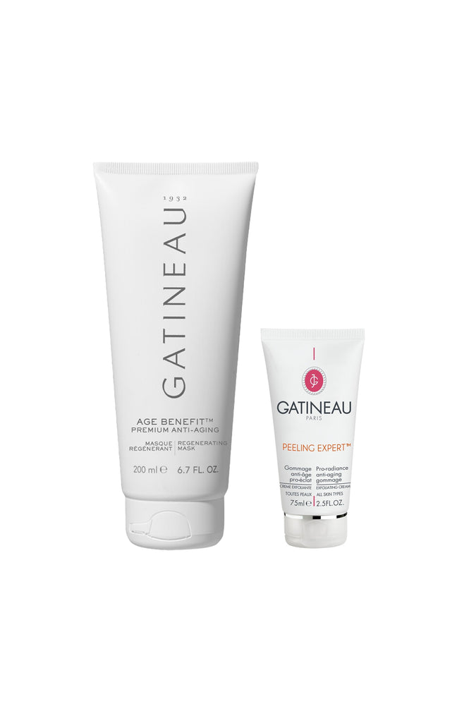 Gommage & masque anti-âge - Acide hyaluronique & vitamine E - Peaux matures