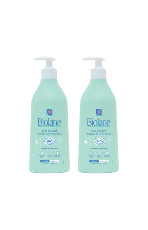 Gels lavants 2-en-1 bio - Corps & cheveux - Bébé - 2 x 500 ml