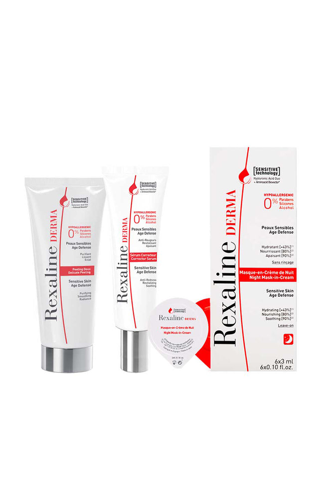 Routine peaux sensibles - Jour & nuit - Derma - 3 produits