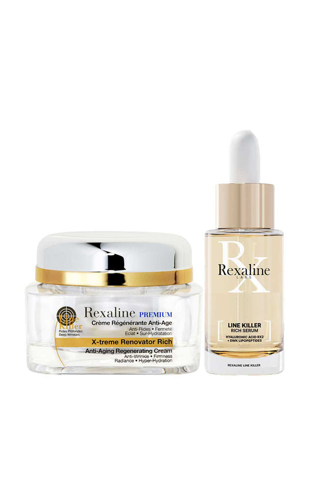 Elixir détoxifiant anti-rides & crème riche anti-âge - Line killer
