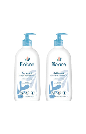 Gels lavants 2-en-1 bio - Corps & cheveux - Bébé - 2 x 750 ml