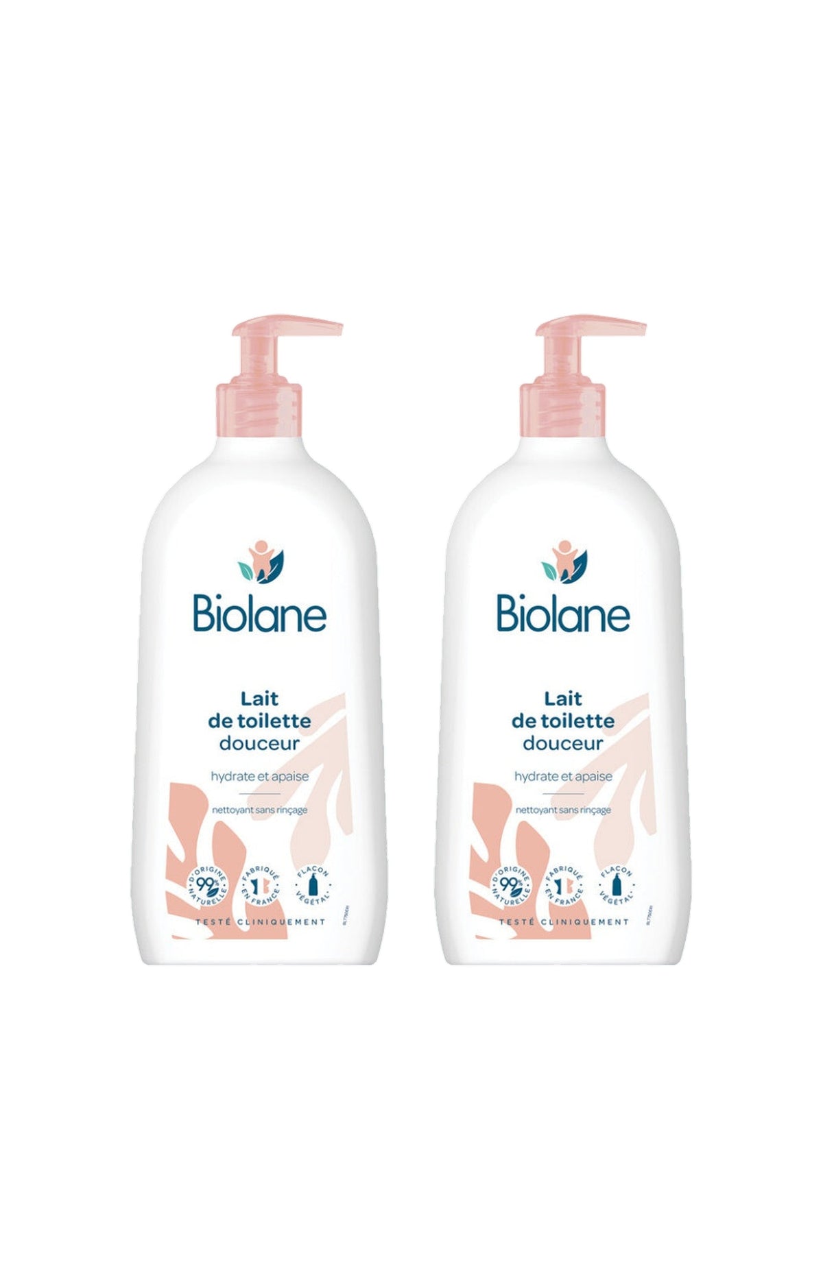 Laits de toilette - Visage, corps & cheveux - Bébé - 2 x 750 ml