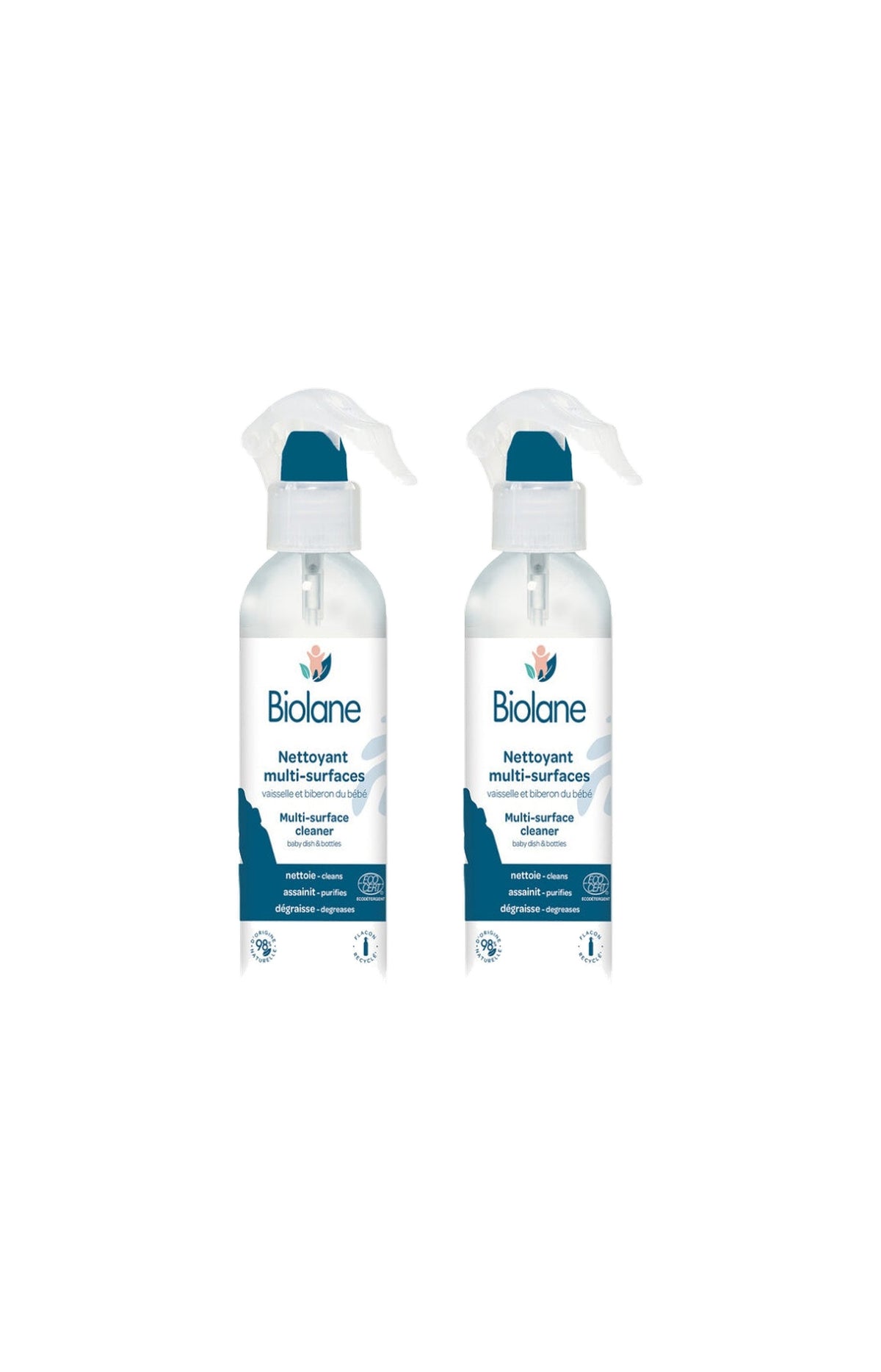 Sprays vaisselle écologiques - Bébé - 2 x 250 ml