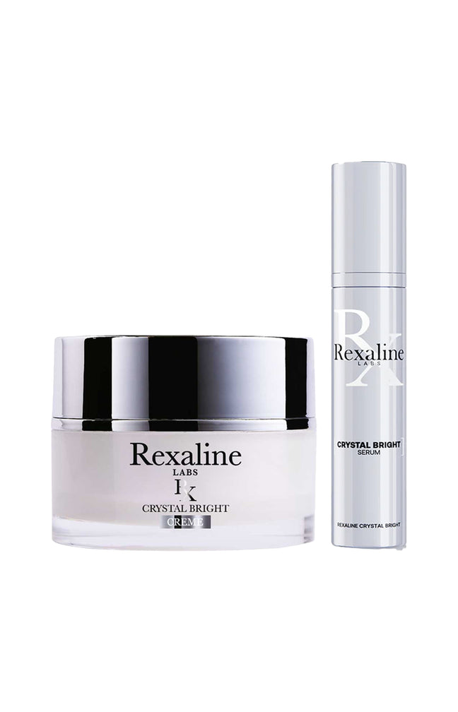 Sérum & crème anti-tâches - Acide hyaluronique - Crystal Bright - Visage
