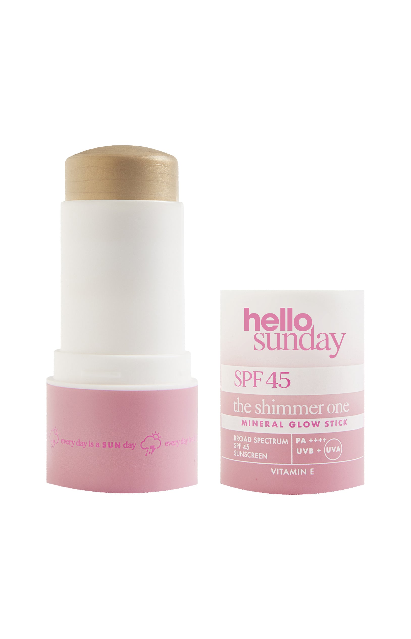 Stick solaire éclat SPF 45 - Acide hyaluronique - Visage & corps - 20 g