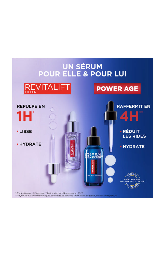 Sérums hydratants - Acide hyaluronique - Peaux mixtes à grasses - 2 x 30 ml