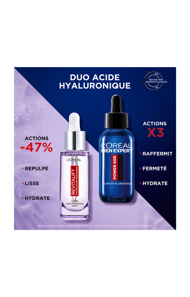 Sérums hydratants - Acide hyaluronique - Peaux mixtes à grasses - 2 x 30 ml