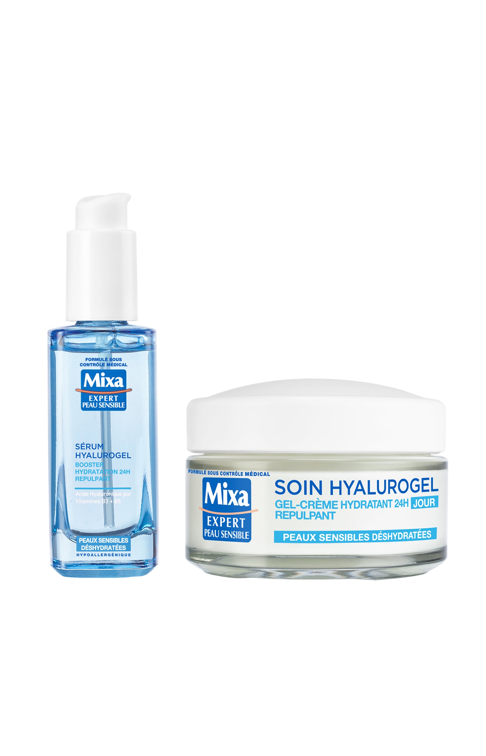 Sérum & crème de jour hydratant - Visage - 2 produits