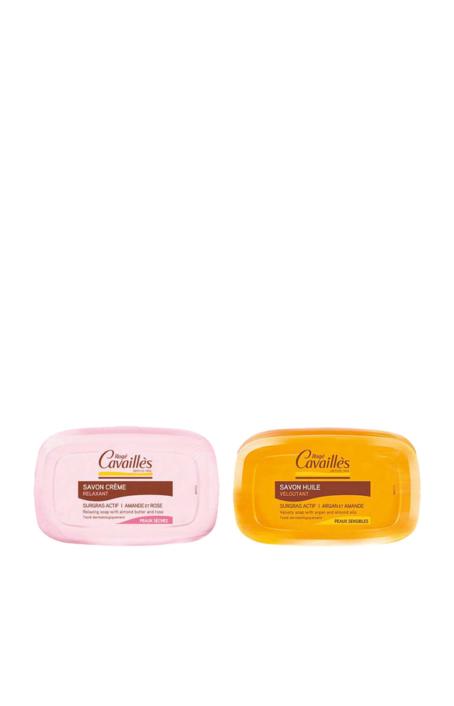 Savons solides nourrissants - Beurre d'amande & huile d'argan - 2 x 115 g