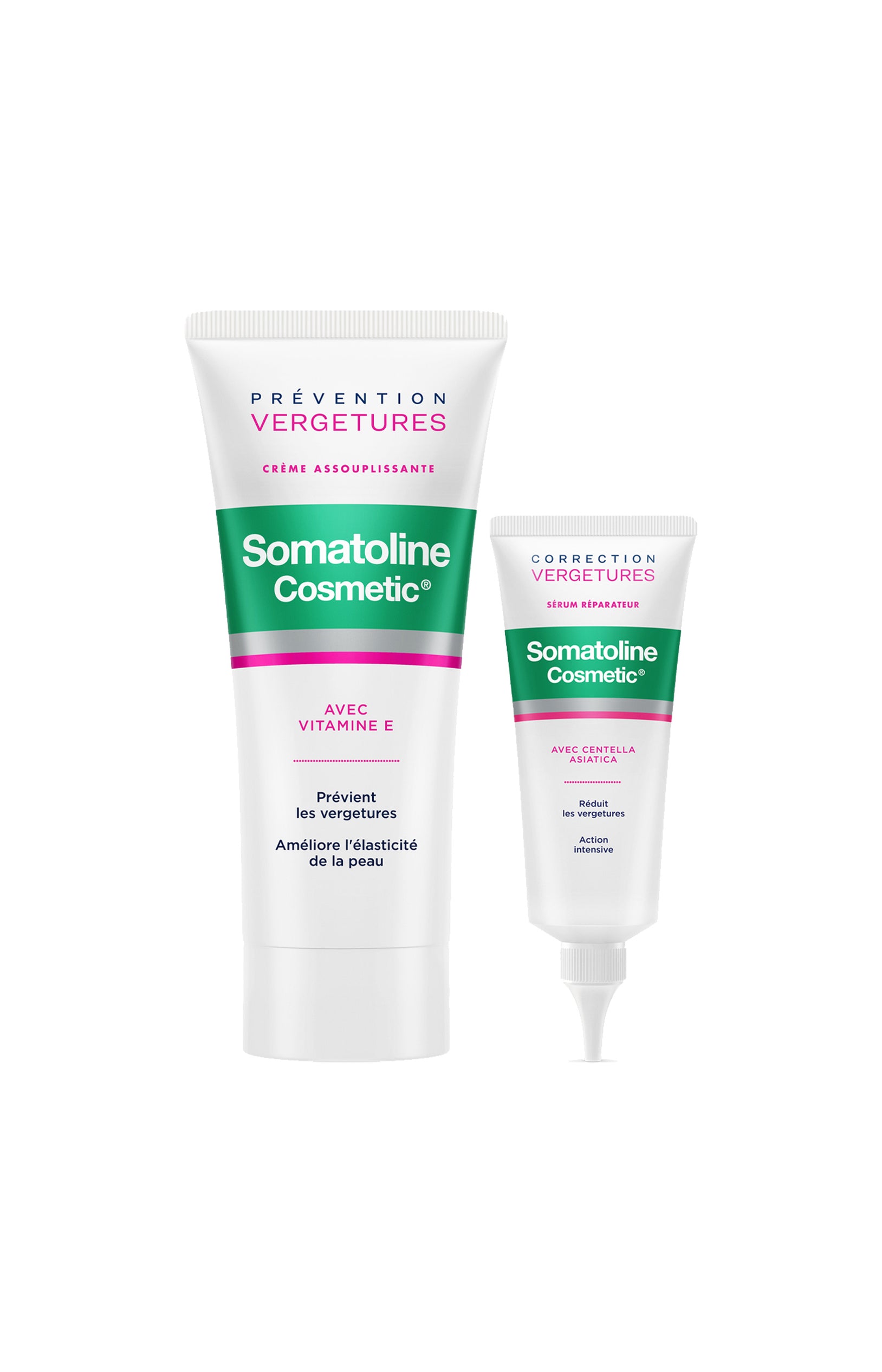 Crème assouplissante & sérum réparateur vergetures - Corps - 2 produits