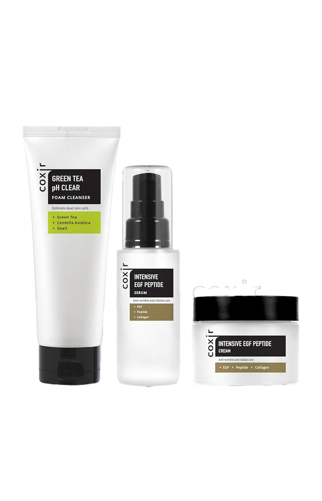 Coxir - Coffret anti-âge - Peptides - Visage - 3 produits
