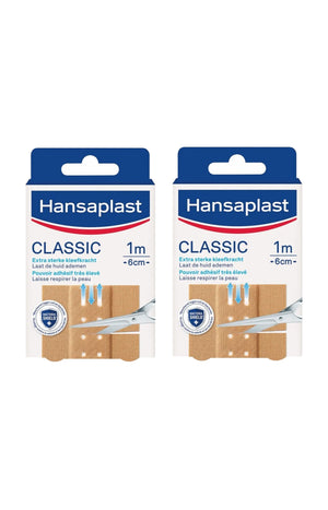 2 bandes de pansements flexibles - Classic - 1 m x 6 cm