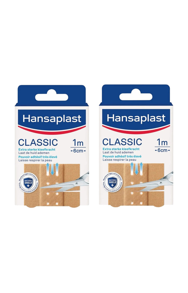 2 bandes de pansements flexibles - Classic - 1 m x 6 cm