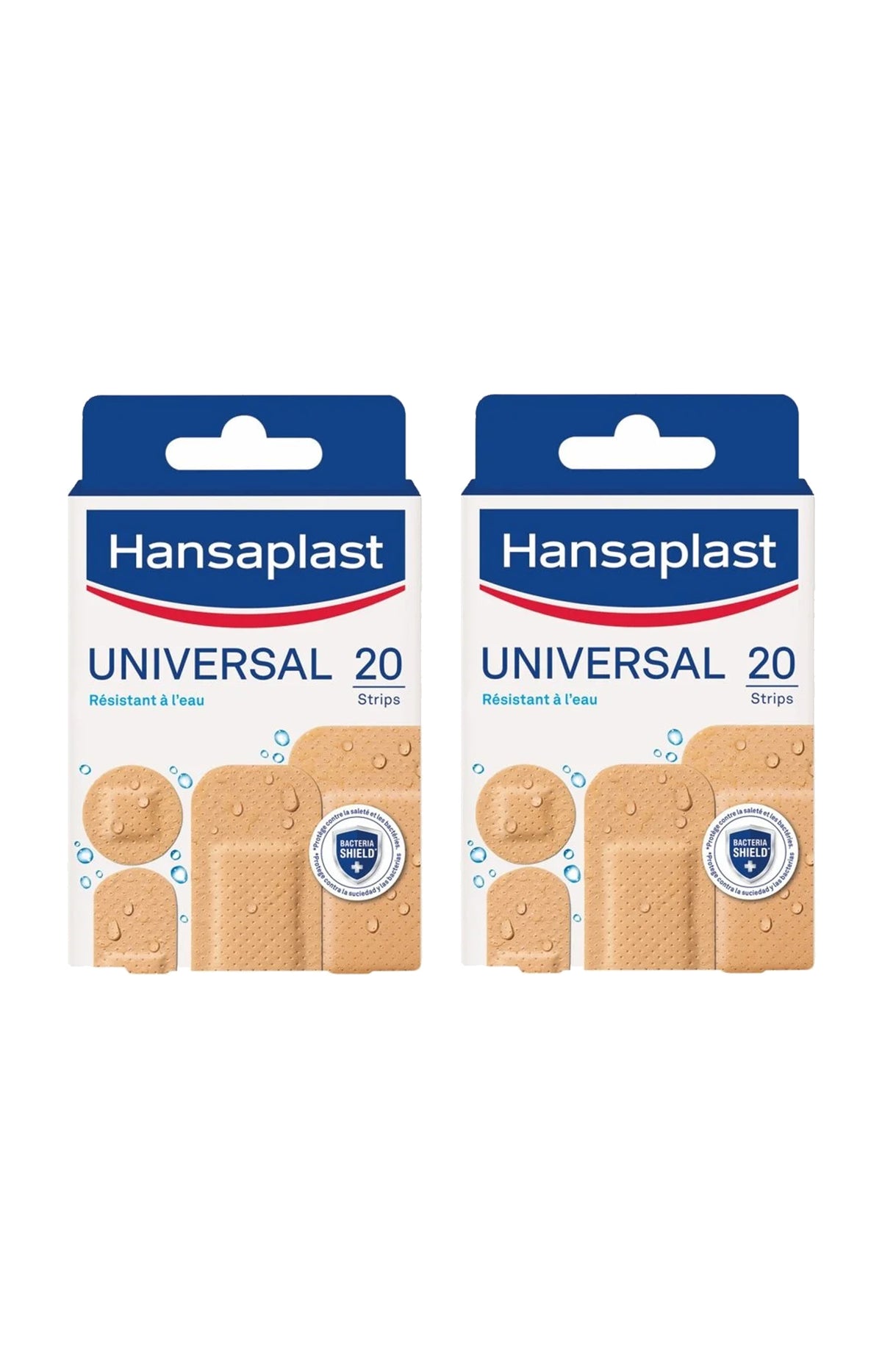 2 pansements waterproof - Universal - 20 unités