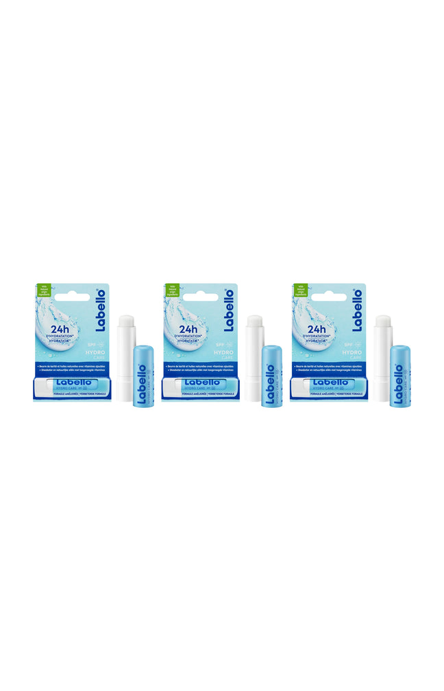 3 baumes à lèvres SPF 15 - Hydro Care - 4,8 g