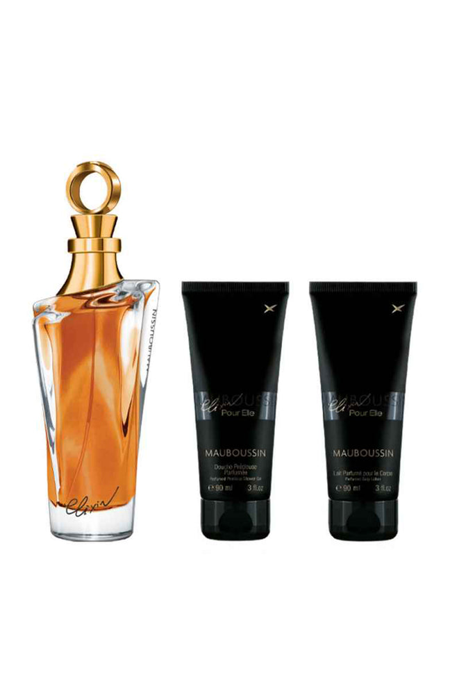 Eau de parfum, gel douche & lait corps - Elixir pour elle