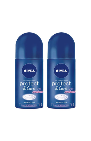 2 déodorants bille anti-transpirant 48h - Protect & Care - 50 ml