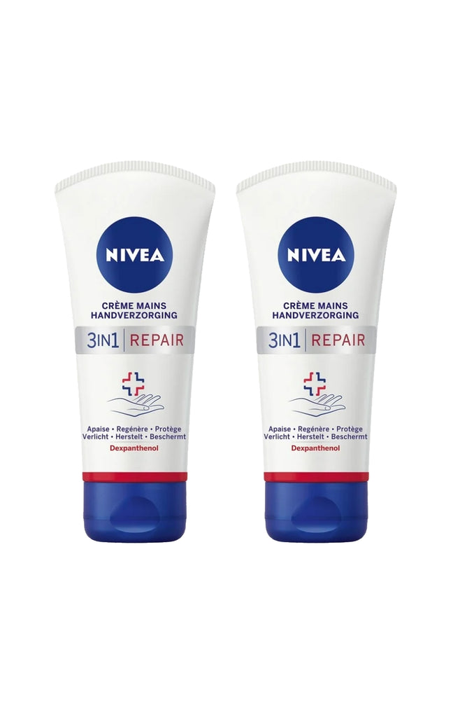 Crèmes mains apaisantes 3-en-1 - Repair & Care - 2 x 75 ml