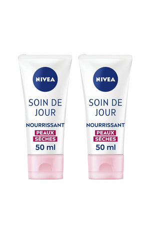 2 crèmes de jour nourrissantes & hydratantes SPF 15 - Huile d'amande douce - 50 ml